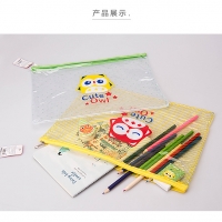 Cute Owl Clear Plastic PVC Pencil Case Transparent Stationery Bag Cosmetic Make Up Bag