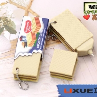 Vanilla Strawberry Waffle Biscuit With Key Chain Novelty Ballpoint Gel Pens Cute School Supply Gift
