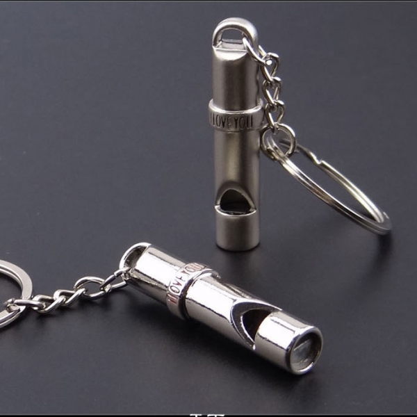 Love You Whistles Couple Keyrings Lovers Puzzle Keyring Set Silver Metal Key Chains