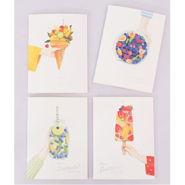 Cute Summer Fruits Ice Lolly Ice Cream A5 Notebooks