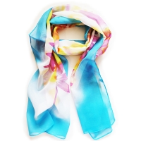 160 50cm Flowers Floral X187 Fashion Ladies Scarves Chiffon Scarf Womens Shawls