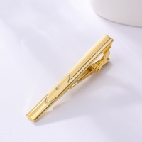 T1-15-005 Mens Metal Silver Gold Tie Clip