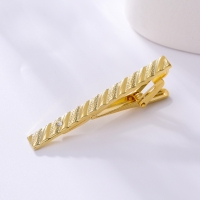 T1-15-008 Mens Metal Silver Gold Tie Clip