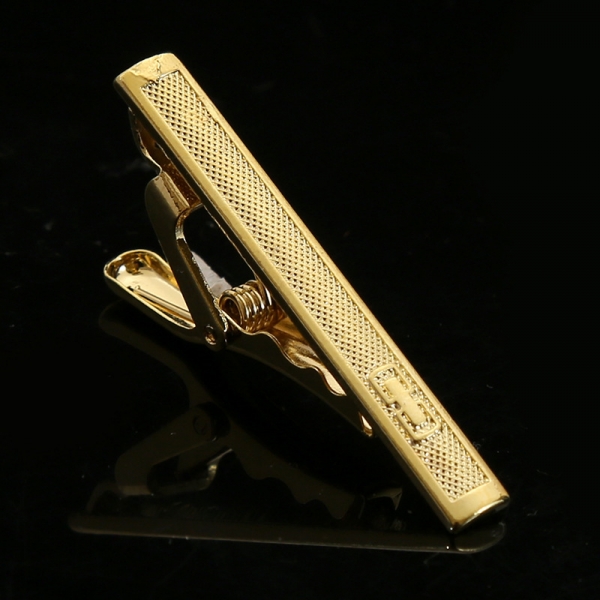 T5-2-009 Mens Metal Silver Gold Tie Clip