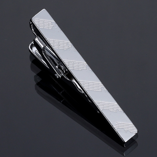 T3-19 Mens Metal Silver Gold Tie Clip