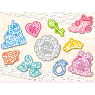 Princess Plastic Stickers Mobile Phone Stickers