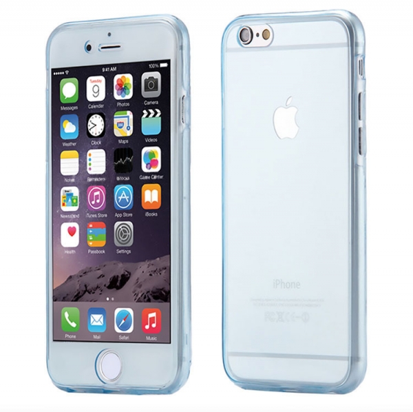 Glitter Blue No Glitter iPhone 6 Plus 6S Plus Phone Case