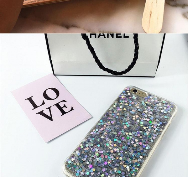 Glitters Silver iPhone 7 8 Soft Hard Phone Case Cover Clearance Offer
