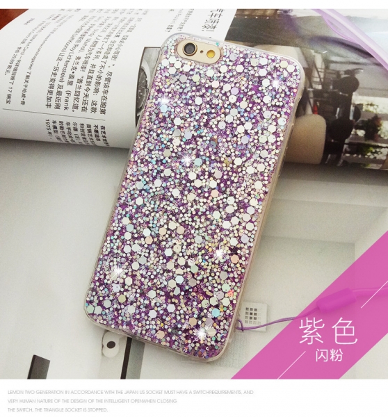Sparkling Glitter Purple iPhone 6 Plus 6S Plus Phone Case