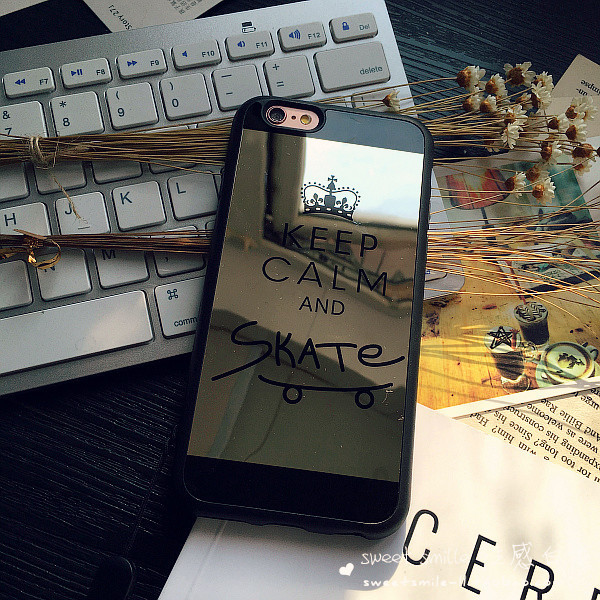 Keep Calm and Skate Soft Case iPhone 5 5S Phone Case