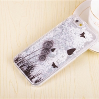 Flowers Butterflies Silver iPhone 6 Plus 6S Plus Phone Case