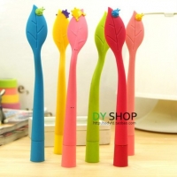 Bendable Leaf Shaped Novelty Ballpoint Gel Pens Cute Funky School Supply Party Gift Bag Fillers