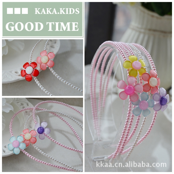 Bright Flower Pearl Hairband