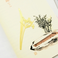 Gold Plated Cherry Blossom Lily Flowers Metal Bookmarks Book Marker Readers Gift