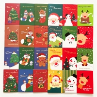 4-24pk Christmas Stocking Santa Claus Snowman Reindeer Mini Notebooks Memo Pads