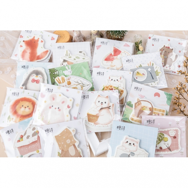 Cute Animals Flowers Cats Lifestyle Mini Notepad Notes Pad Pocket Memo Pad