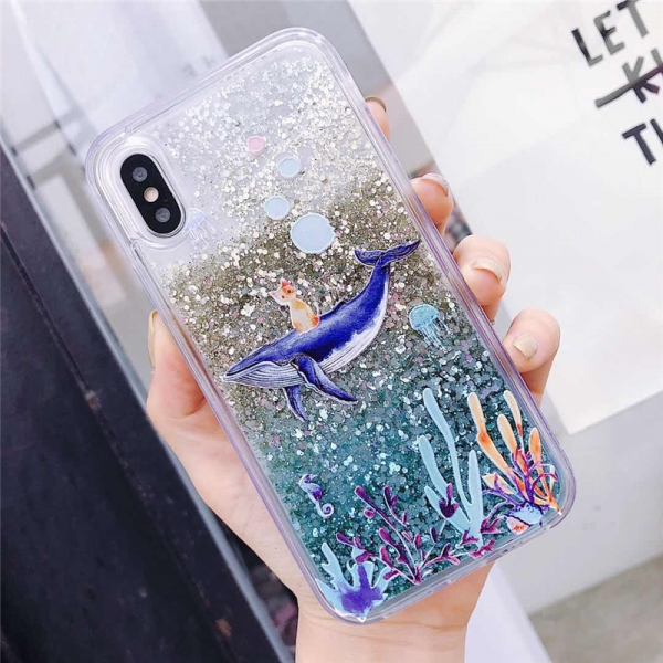 Glitter Liquid - Sealife A iPhone 6 Plus 6S Plus Phone Case