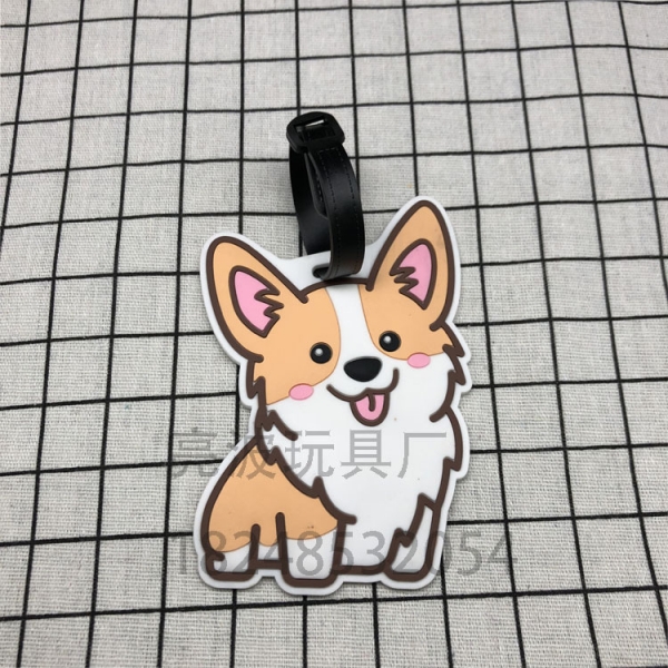 Corgi Puppy Dog Fashion Luggage Tags Cute Suitcase Labels Travel Bag Identity ID