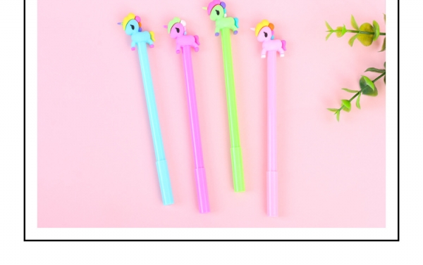 4-12pc Rainbow Unicorns Ballpoint Gel Pens Cute Kids Party Gift Bag Fillers