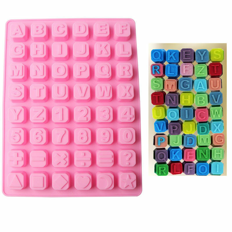 FREE 1pc of 48 Large Letters and Numbers Chocolate Moulds