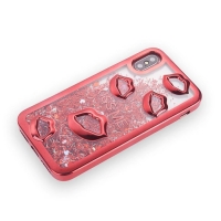 Glitter Liquid Sexy Lips Red iPhone 6 Plus 6S Plus Phone Case