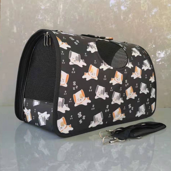 Dogs Pattern Ventilated Pet Travel Bag Cat Carrier Soft Crate Puppies Small Dogs