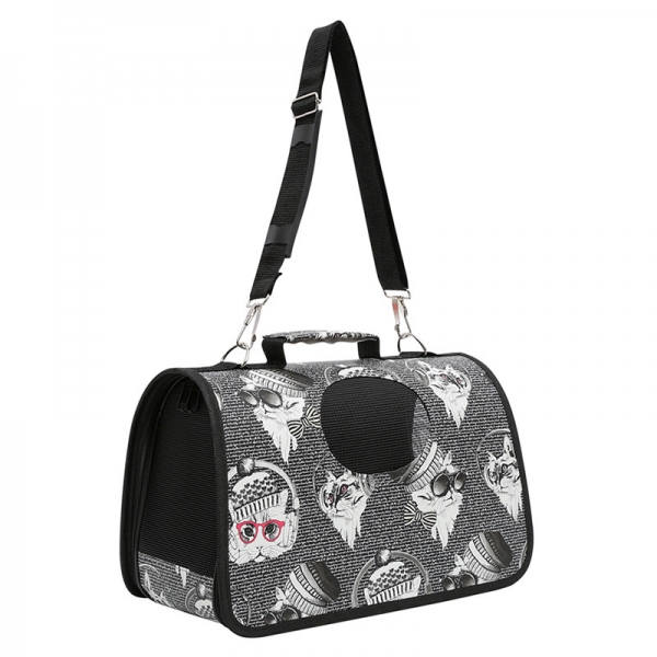 Music Cat Ventilated Pet Travel Bag Cat Carrier Soft Crate Puppies Small Dogs
