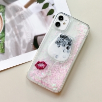 Glitter Liquid - Lip Wine White iPhone 6 Plus 6S Plus Phone Case