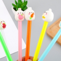 4-12pc White Bunny Rabbits Ballpoint Gel Pens Cute Kids Party Gift Bag Fillers