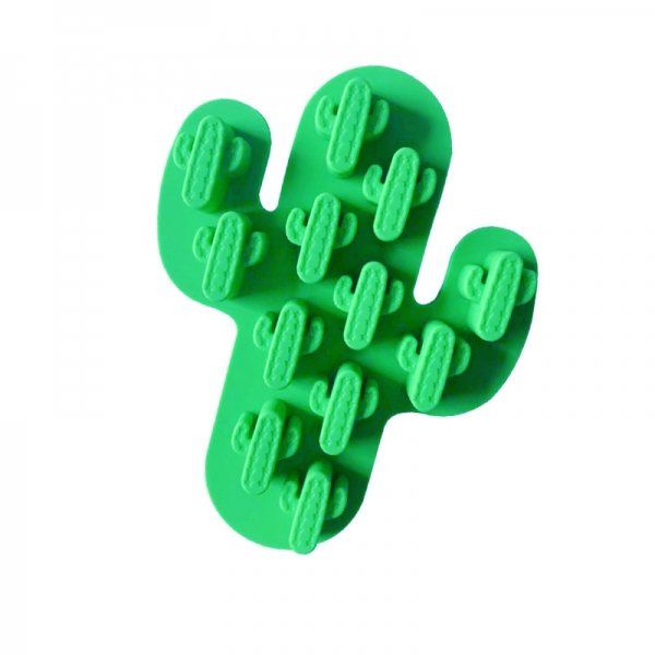 12 Cactus Flowers Plants Silicone Mould Chocolate Fondant Jelly Ice Cube Mold