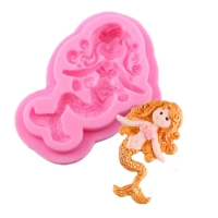 Mermaid Girl Sugarcraft Silicone Mould Chocolate Jelly Mold Cake Decoration Tool
