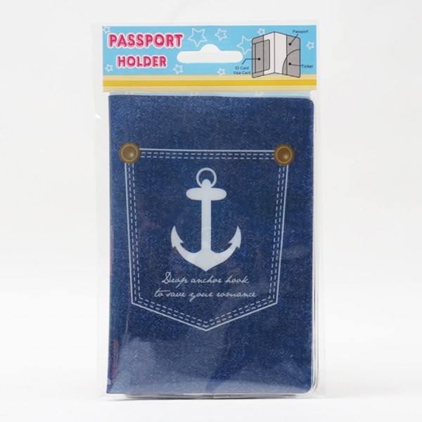 Jean Cute Passport Cover Travel ID Holder Wallet Protector Case With Card Ticket Pouch
