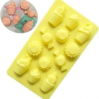 Candy Sweet Cupcake Silicone Mould Chocolate Fondant Jelly Ice Cube Soap Mold
