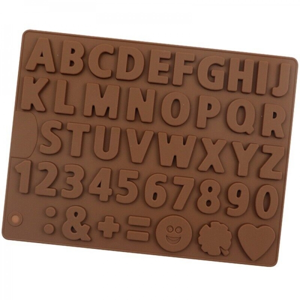 A-Z Alphabet Letters 0-9 Numbers Silicone Mould Chocolate Fondant Jelly Mold