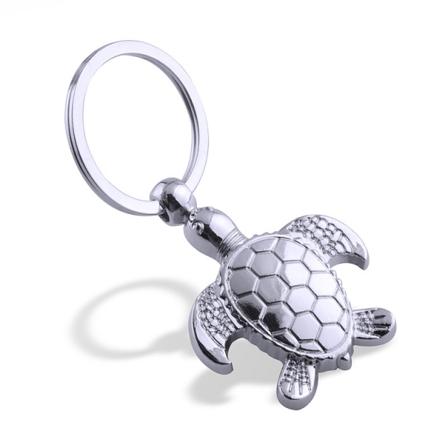 Turtle Ocean Sea Animals Silver Metal Keyring Novelty Xmas Birthday Gift Present