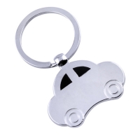 Silver Vintage Car Shape Keyring Novelty Metal Key Rings Gift For Birthday Xmas