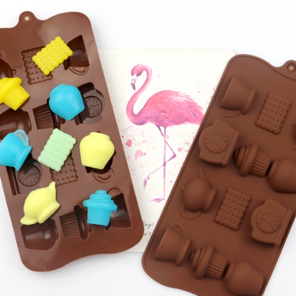 Afternoon Tea Party Cakes Biscuits Silicone Mould Chocolate Fondant Jelly Mold