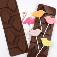 Lip Shape Silicone Mould Chocolate Fondant Jelly Ice Cube Mold