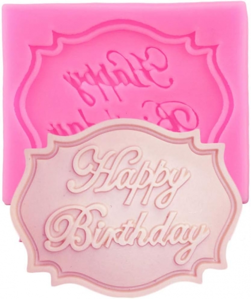 Happy Birthday Silicone Mould Chocolate Fondant Jelly Ice Cube Mold