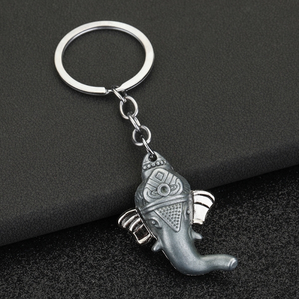 Elephant 3D Animals Fashion Keyrings Novelty Metal Key Rings
