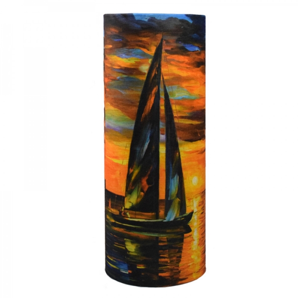 Sunset and Boat Multifunctional Face Masks